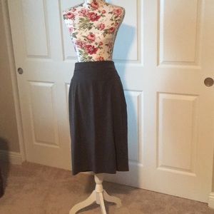 Dark gray pencil skirt